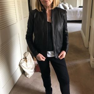 Veda Black Boss Classic Leather Jacket